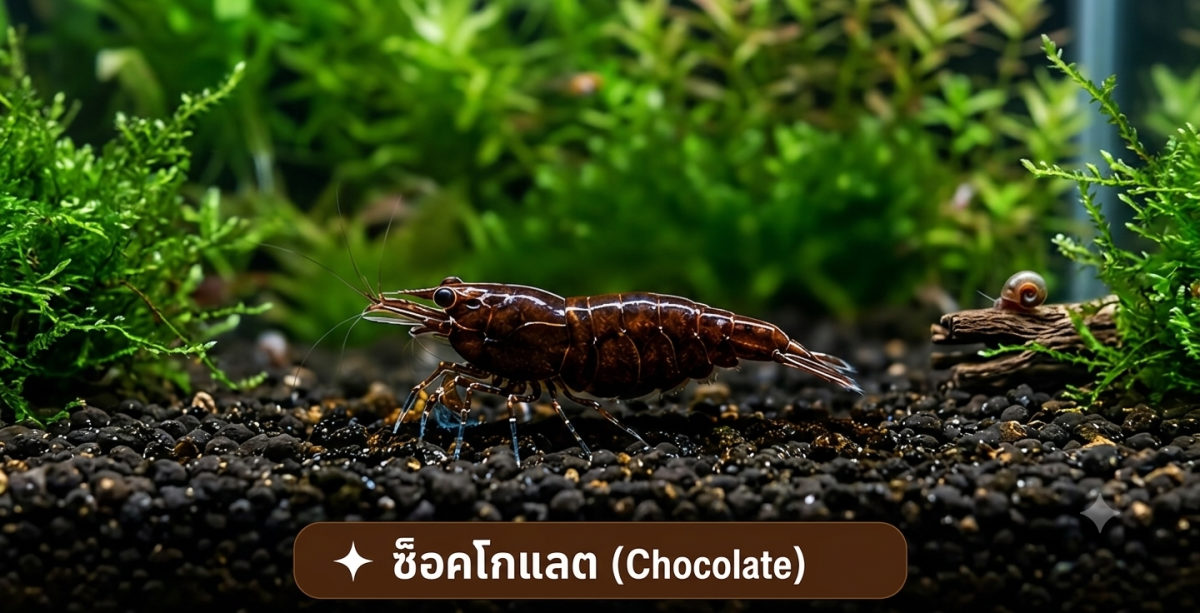 กุ้งแคระช็อกโกแลต